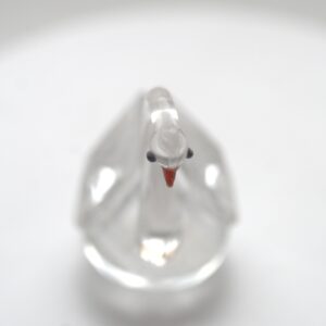 Glasfigur – Schwan aus transparentem Glas