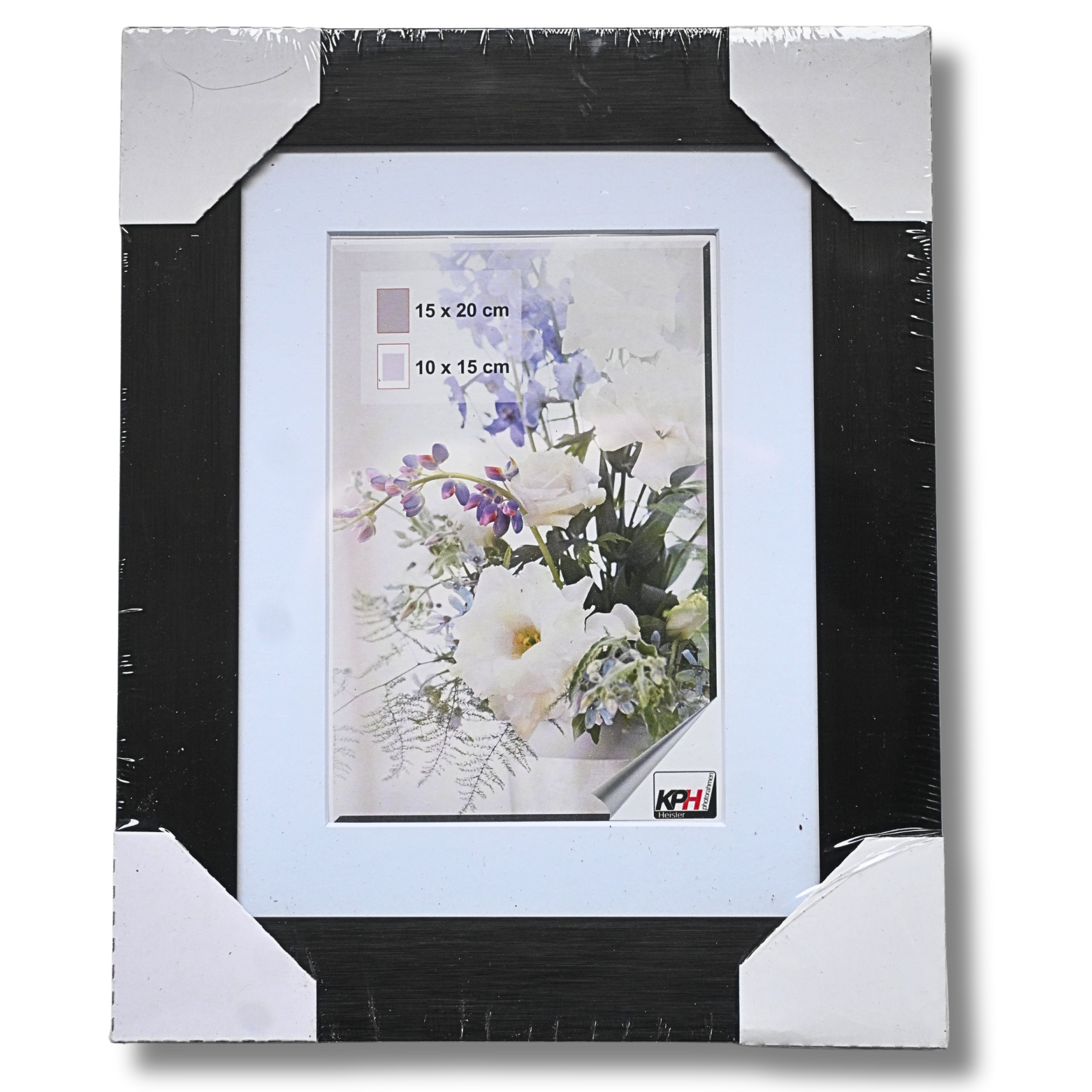 Aluminium-Bilderrahmen 15 × 20 cm – schwarz – Elite Glas