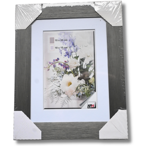 Aluminium-Bilderrahmen 15 × 20 cm – anthrazit – Elite Glas
