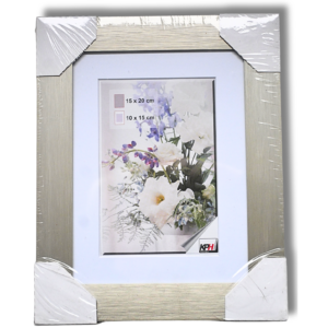 Aluminium-Bilderrahmen 15 × 20 cm – silber – Elite Glas