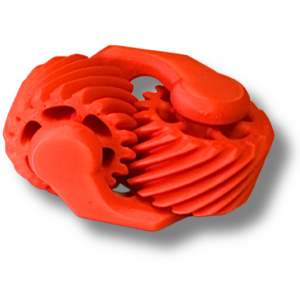 Fidget Kleines Handliches Ergonomisches Walzenriffelrad Orange