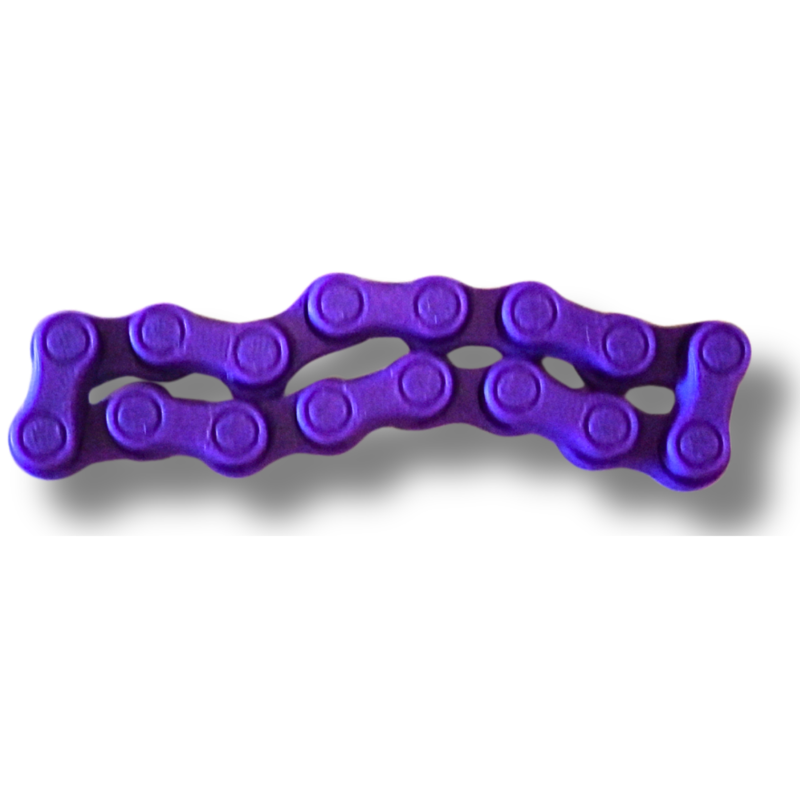 Fidget Kette – 3D-Druck Anti-Stress-Spielzeug, flexibel, lila, sensorisch – Bild 3