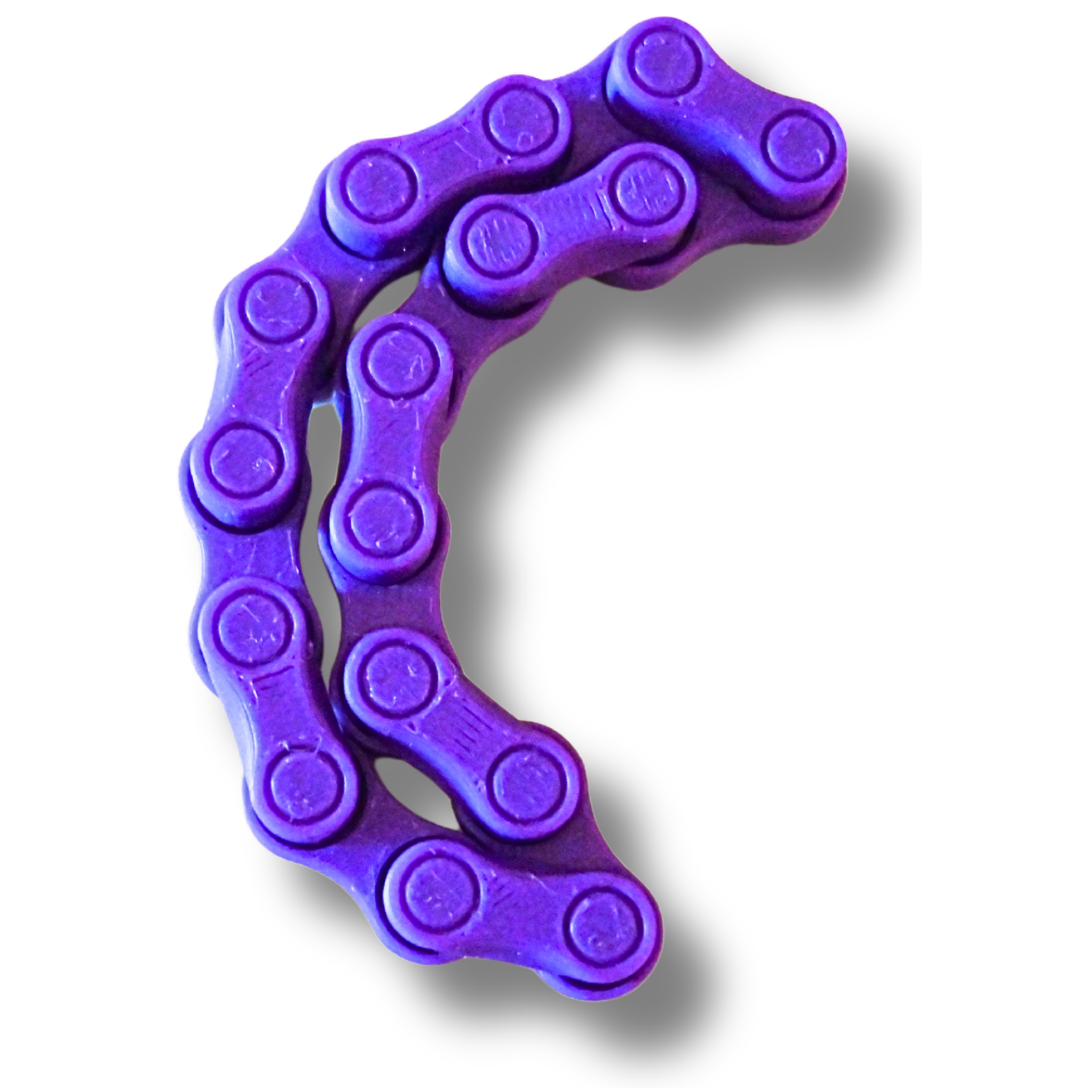 Fidget Kette – 3D-Druck Anti-Stress-Spielzeug, flexibel, lila, sensorisch – Bild 2
