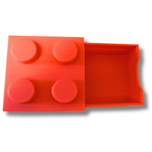 Stecksystem Aufbewahrungs Box, orange, klein