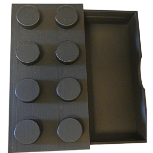 Stecksystem Aufbewahrungs Box, schwarz, groß