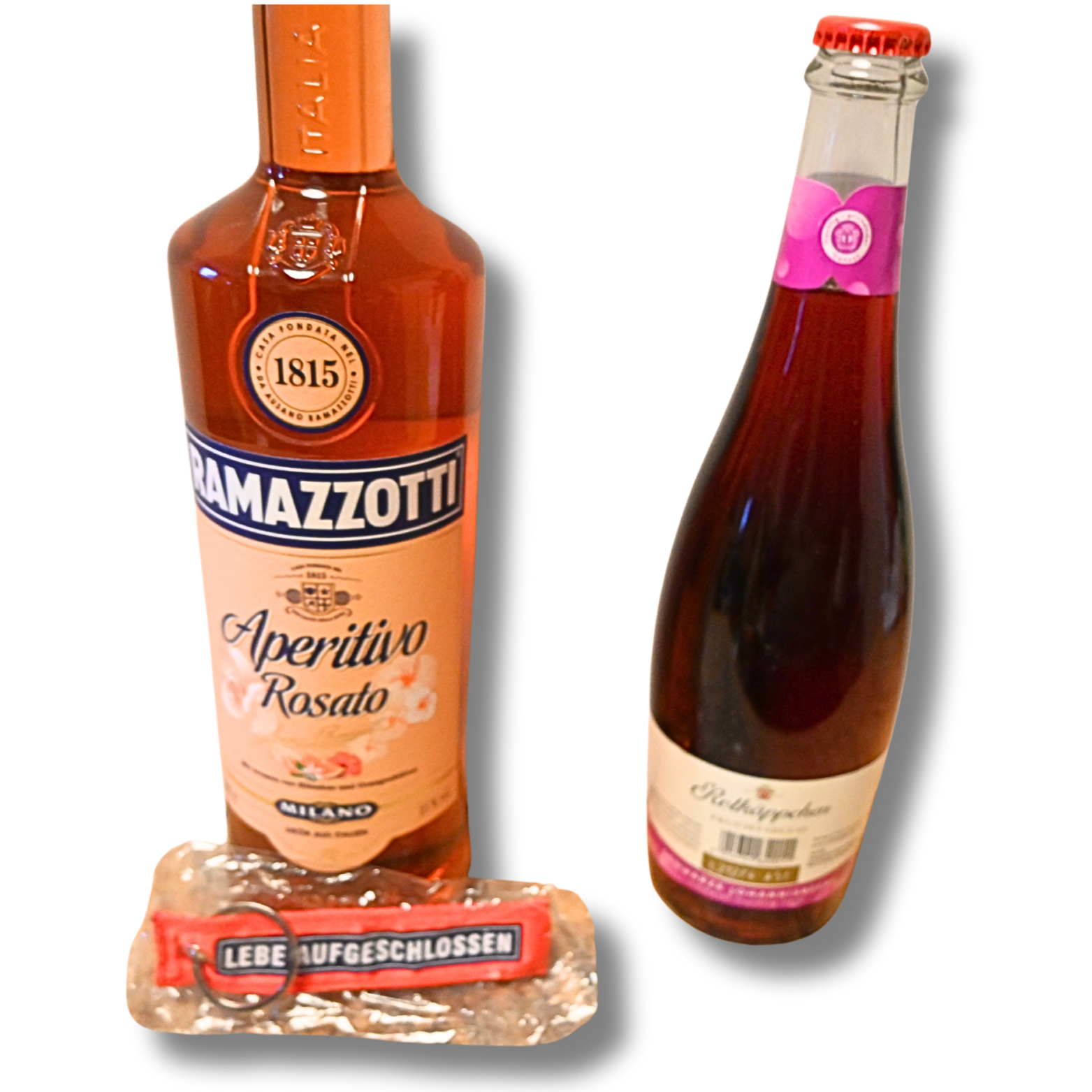 Valentinstag 2026 Geschenkset B Rotkäppchen Fruchtsecco 0,7 Liter & Ramazzotti Aperitivo Rosato 1,0 Liter