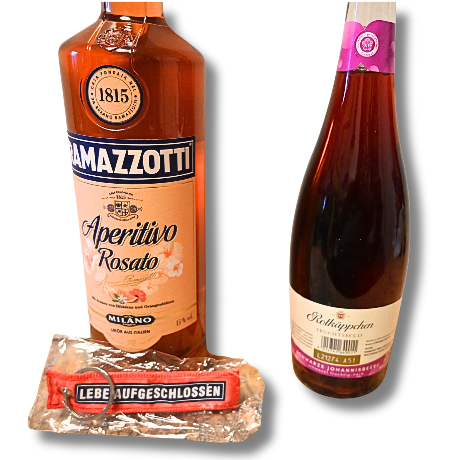 Valentinstag 2026 Geschenkset B Rotkäppchen Fruchtsecco 0,7 Liter & Ramazzotti Aperitivo Rosato 1,0 Liter – Bild 2