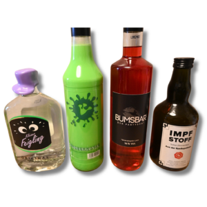 Rosenmontag 2026 Geschenkset B ( 4 Party Liköre)