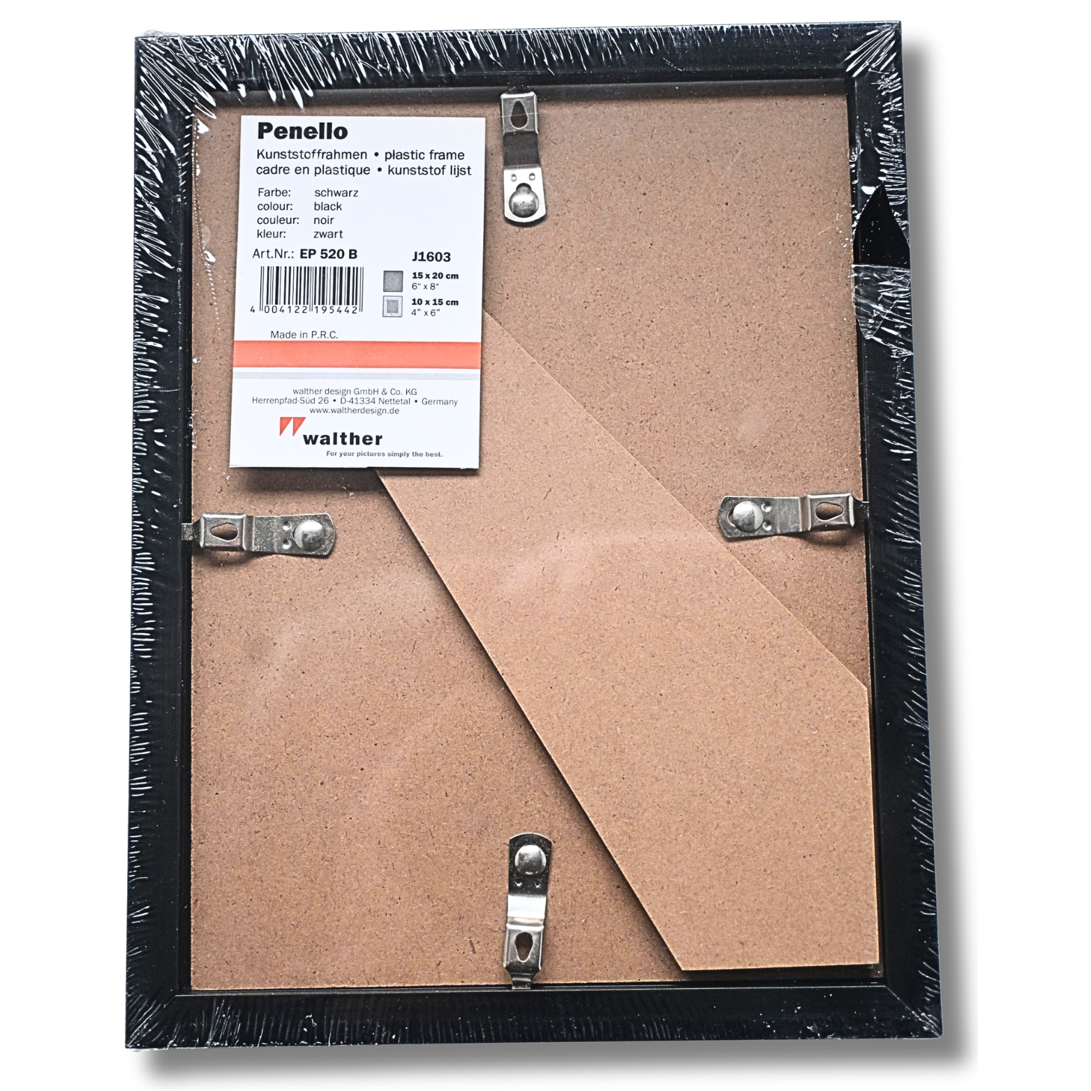 Kunststoff-Bilderrahmen 15 × 20 cm – schwarz – Bild 3