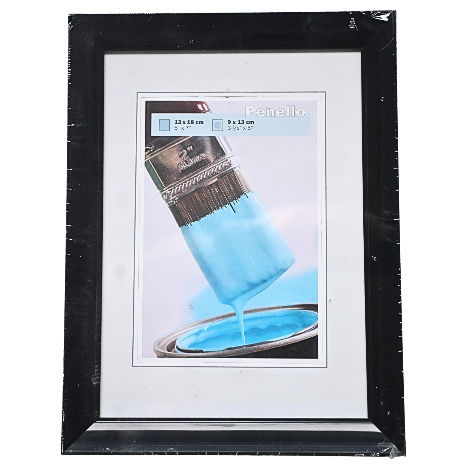 Kunststoff-Bilderrahmen 13 × 18 cm – schwarz