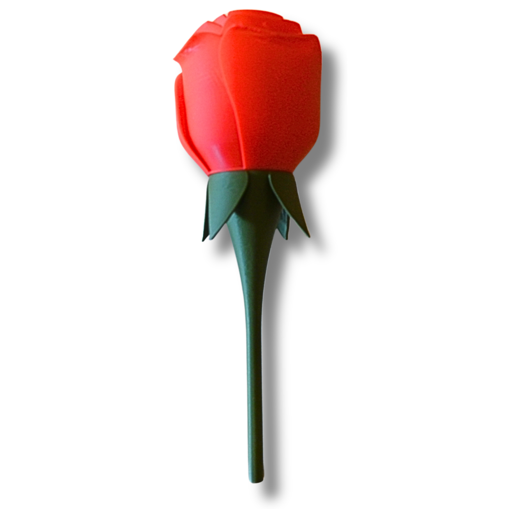 Rose 3D-Druck, Groß, ohne Dornenstiel in verschiedenen Farben