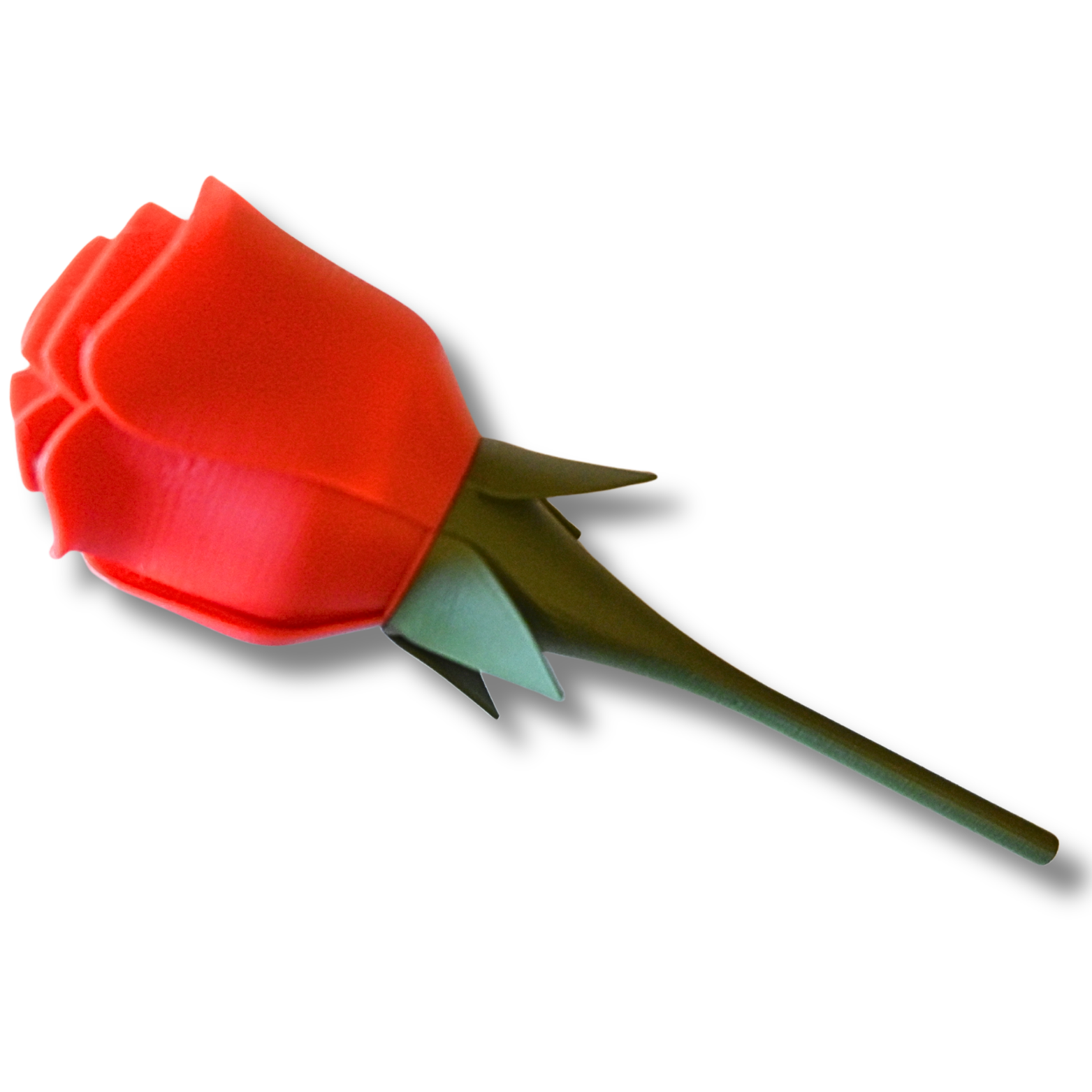 Rose-3D-Druck, Rot – Bild 2