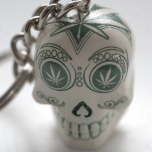 Totenkopf-Schlüsselanhänger – 4 Design-Varianten