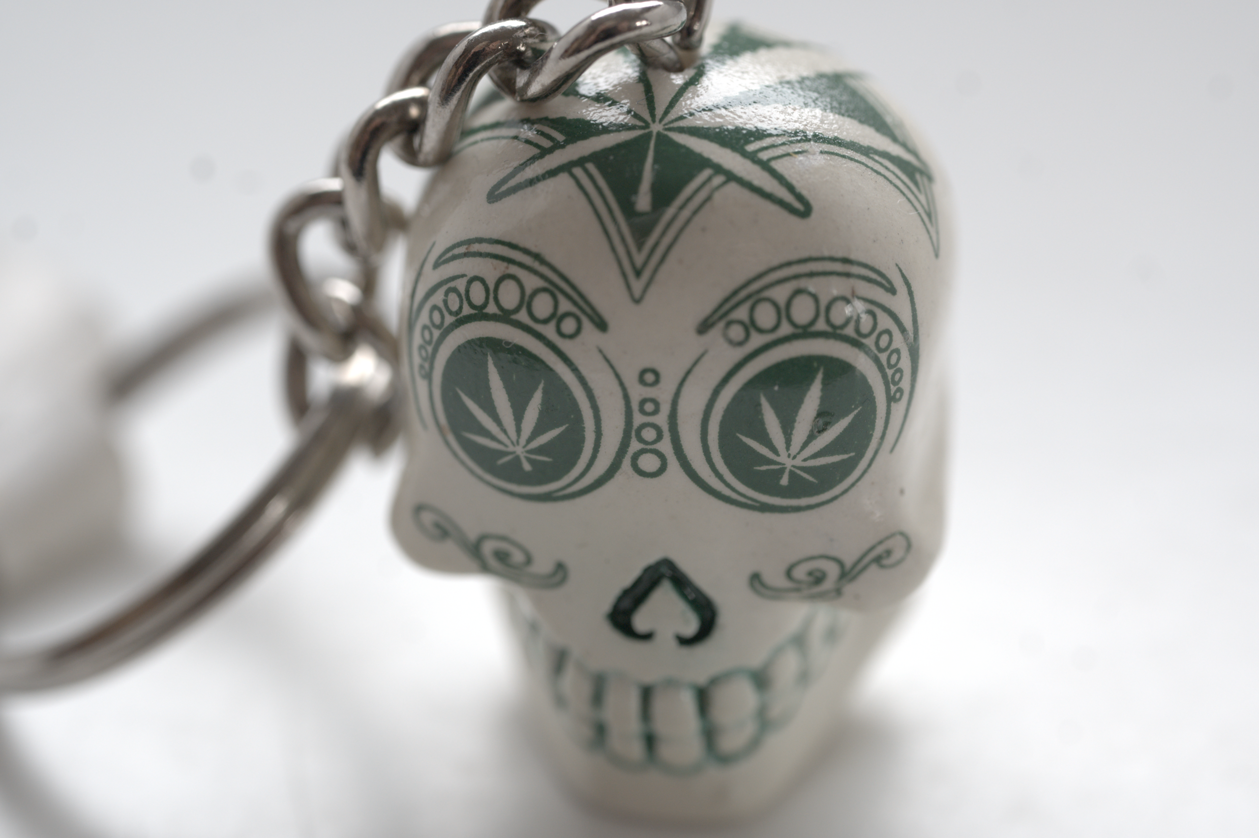 Totenkopf-Schlüsselanhänger – 4 Design-Varianten