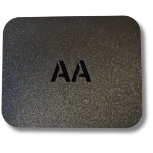 Aufbewahrungsbox mit Deckel für AA Batterien 3D Druck , Schwarz