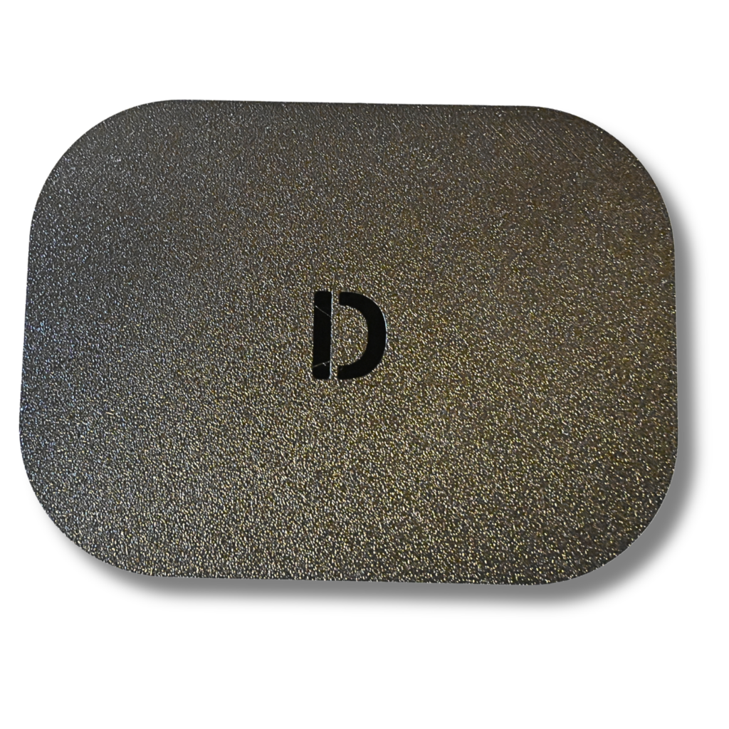 Aufbewahrungsbox mit Deckel für D Batterien 3D Druck, Schwarz aus PLA