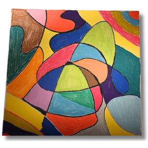 Original Acrylgemälde auf Leinwand Nr: 264 – „Im Zentrum der Farben“ (2026)