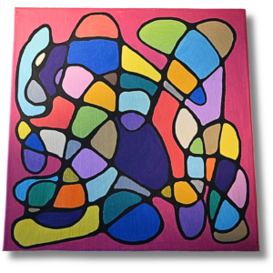 Original Acrylgemälde auf Leinwand Nr: 265 – „Balance der Formen“ (2026) – Unikat